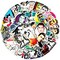 50 Pcs Vinyl Sticker of Ronaldo for Soccer Lovers Waterproof Stickers Bomb for Wall,(Neymar)